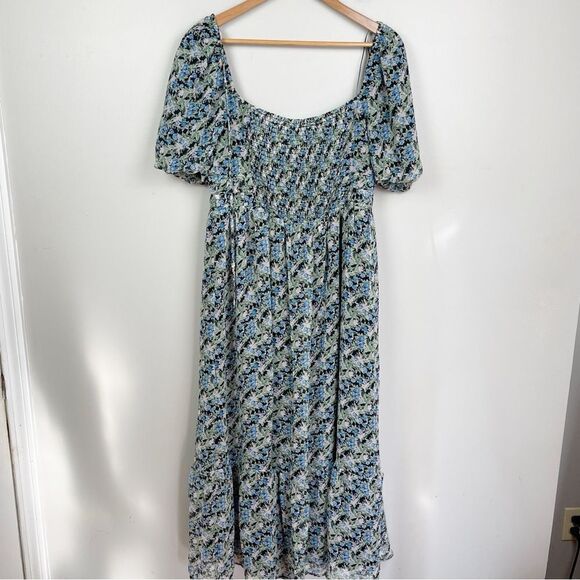 Astr The Label Dress Multi Floral square neck XL - Picture 3 of 5